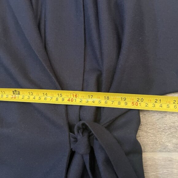 Eileen Fisher Boiled Wool Shawl Wrap Jacket Size Petite Large Midnight Navy Blue - Picture 13 of 14